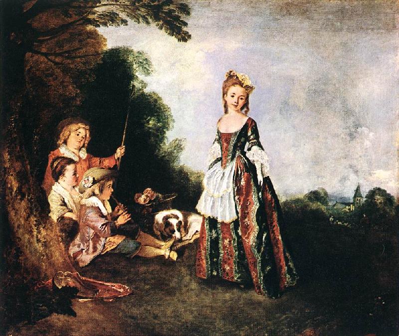 WATTEAU, Antoine The Dance oil painting picture